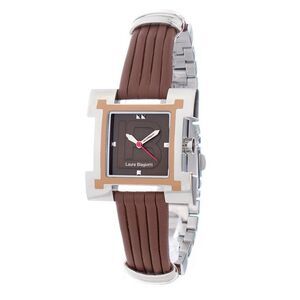 Laura Biagiotti Brown Leather Lining Dress Women's Watch